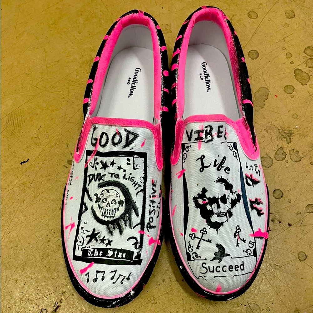 Iam selling unique logos shoes. RenaGraphicDesignLLC